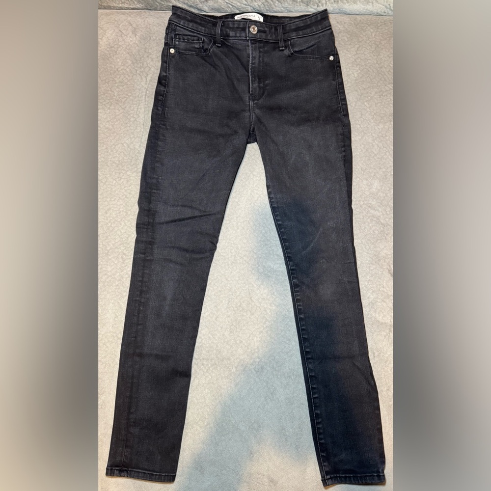 Abercrombie & Fitch Black The Super Skinny Mid Rise Pant Size 27 / 4R